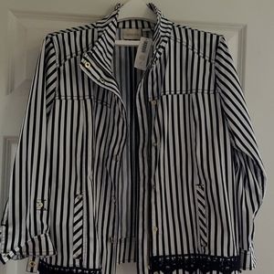 Chico's Luxe twill utility jacket nwt